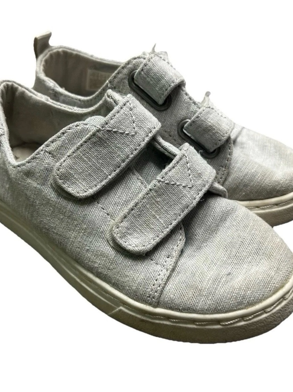 Tom’s Toddler Grey Canvas Sneakers Shoes Size 10